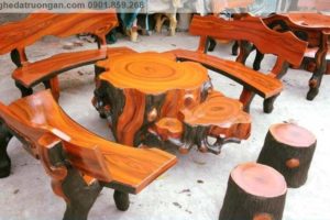 bàn ghế đá giả gỗ đẹp giá rẻ Tp.HCM